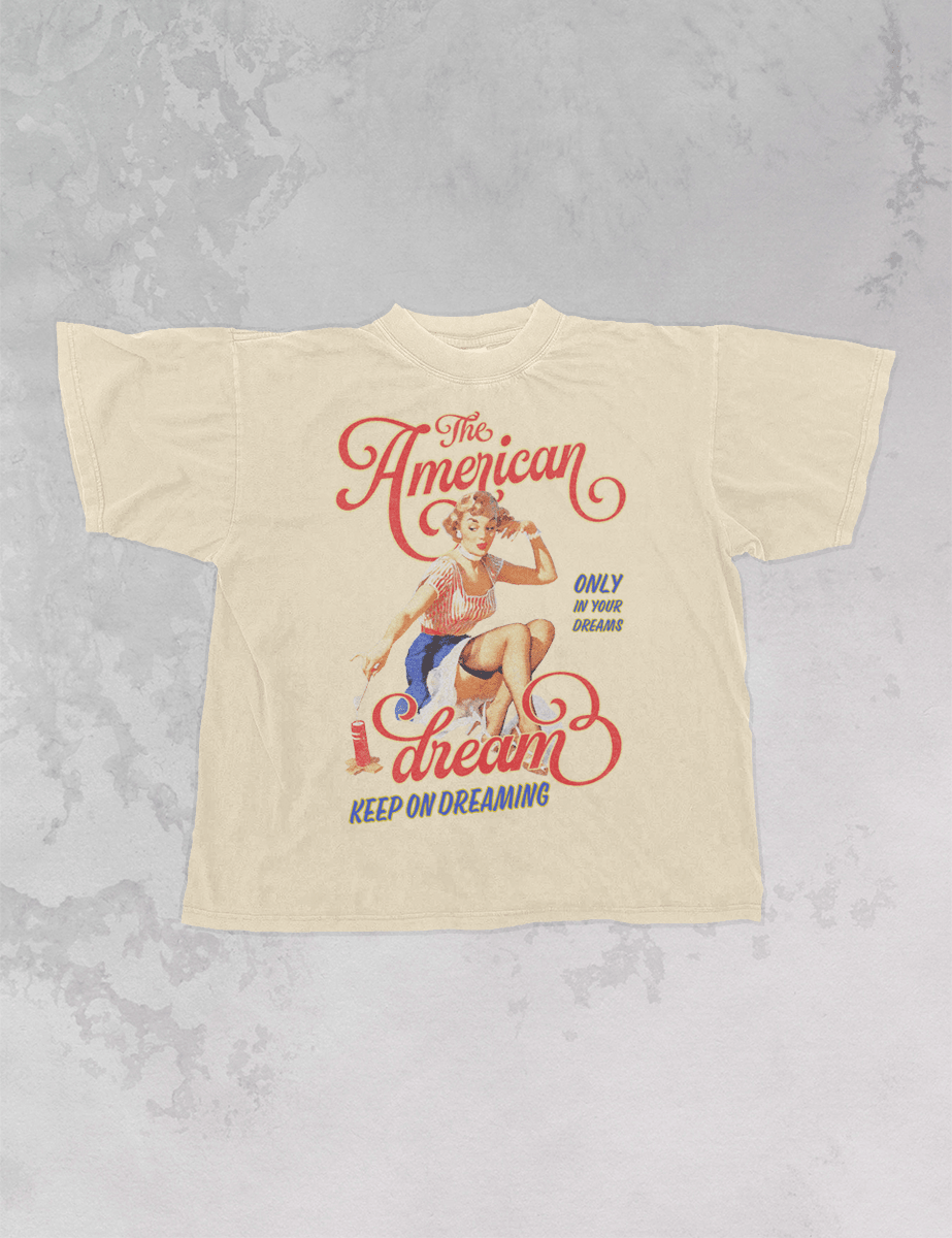 The American Dream, In Your Dreams Oversized T-Shirt: Mustard / XS/S - Bria Blair Creative
