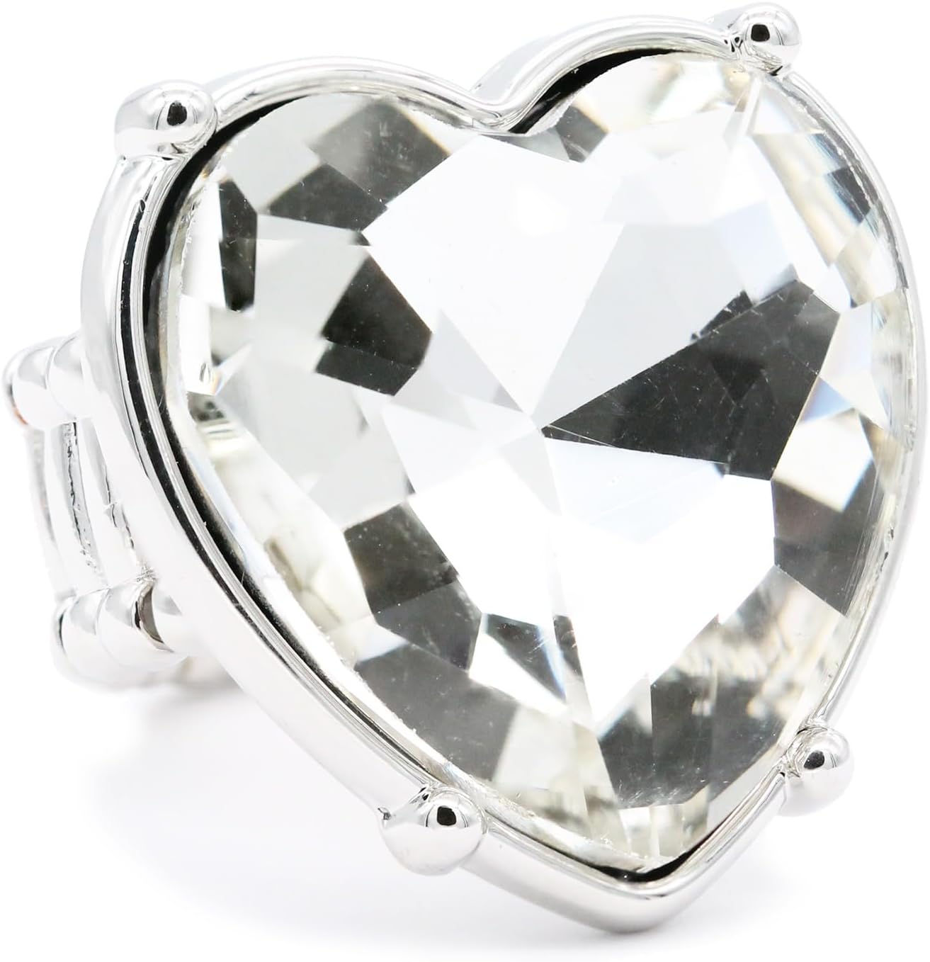 The Exceptional Adjustable Jumbo Heart Ring - Rose Gold or Silver - Bria Blair Creative