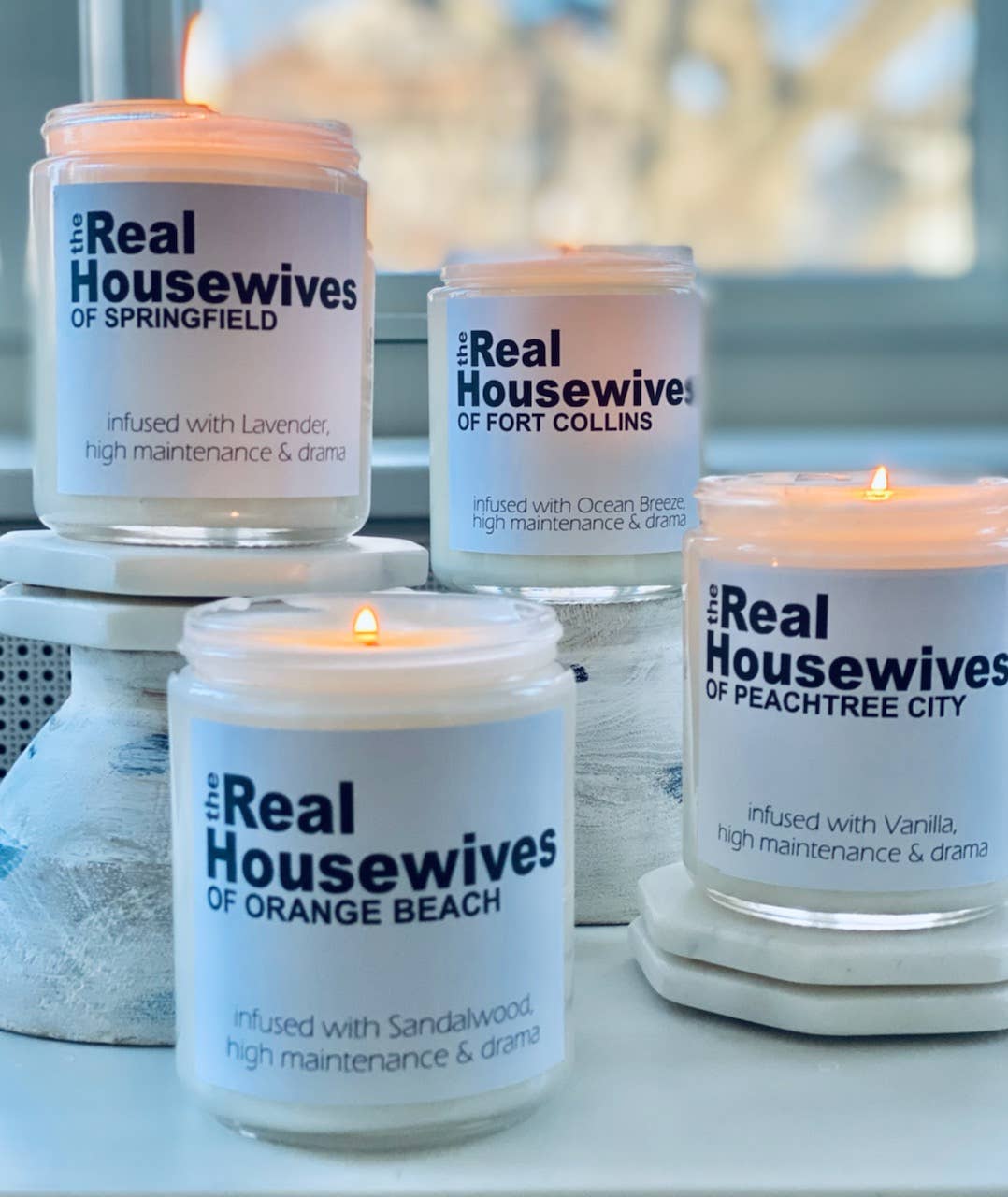 The Real Housewives custom candle - Bria Blair Creative