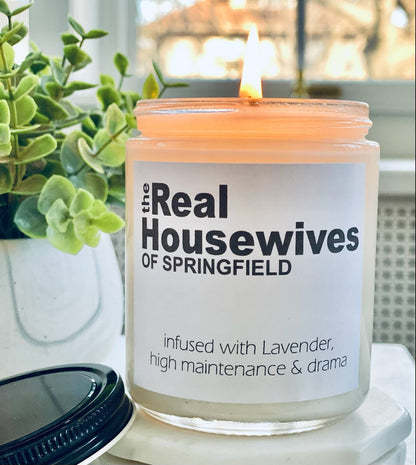 The Real Housewives custom candle - Bria Blair Creative