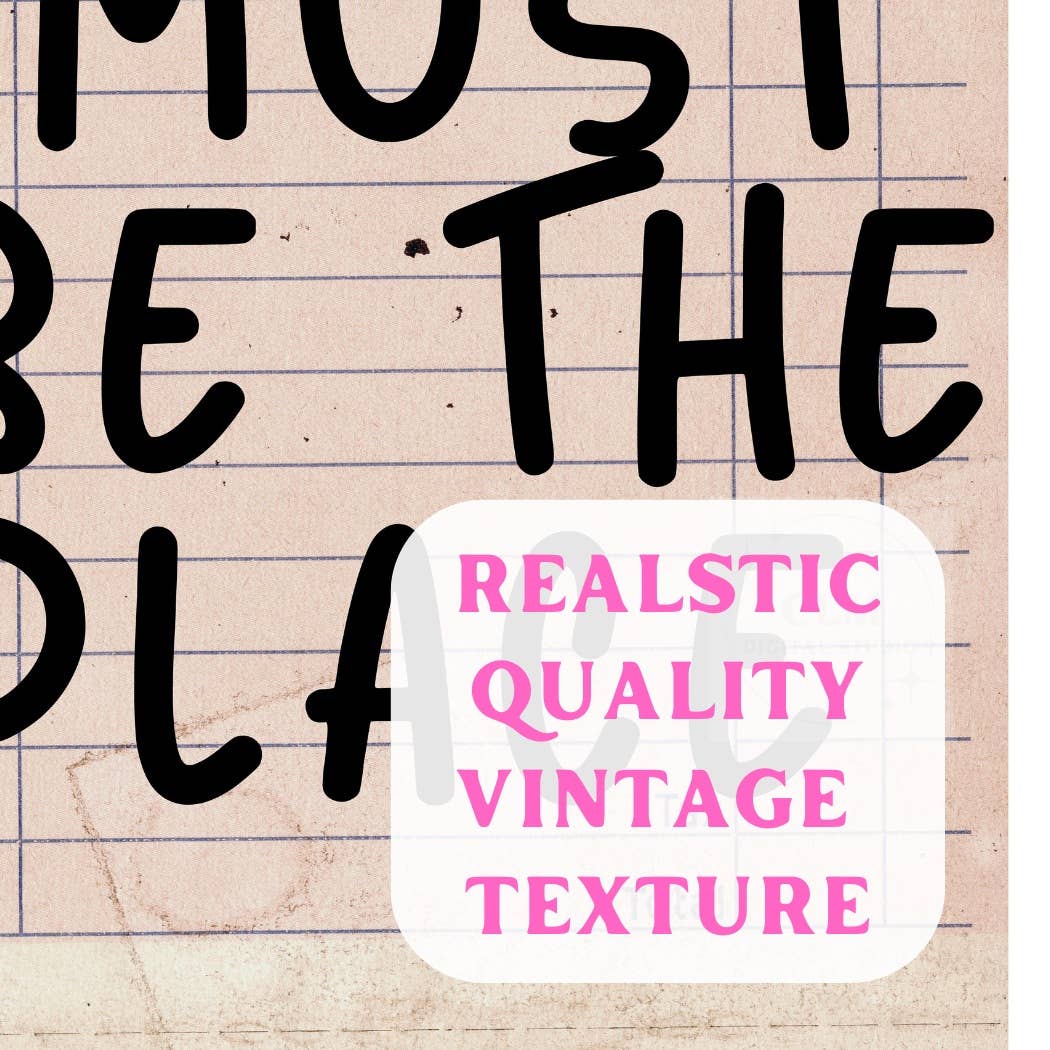 This Must Be The Place Guest Check Wall Art Print: 16"x20" - Bria Blair Creative