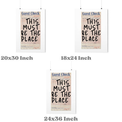 This Must Be The Place Guest Check Wall Art Print: 16"x20" - Bria Blair Creative
