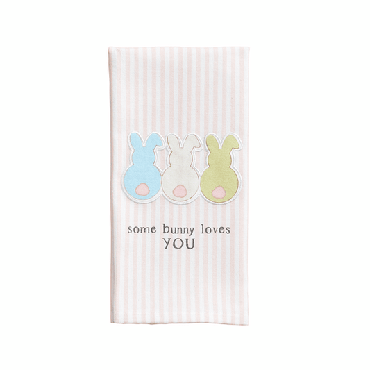 Three Bunnies Patch Towel - Bria Blair Creative