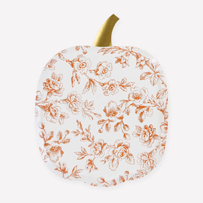 Toile Pumpkin Plates - Bria Blair Creative
