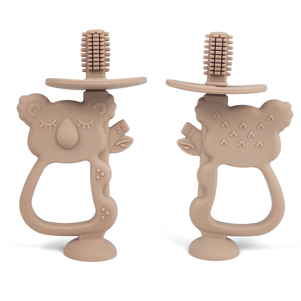 Training Toothbrush Oral Care Koala (Taupe) - Bria Blair Creative
