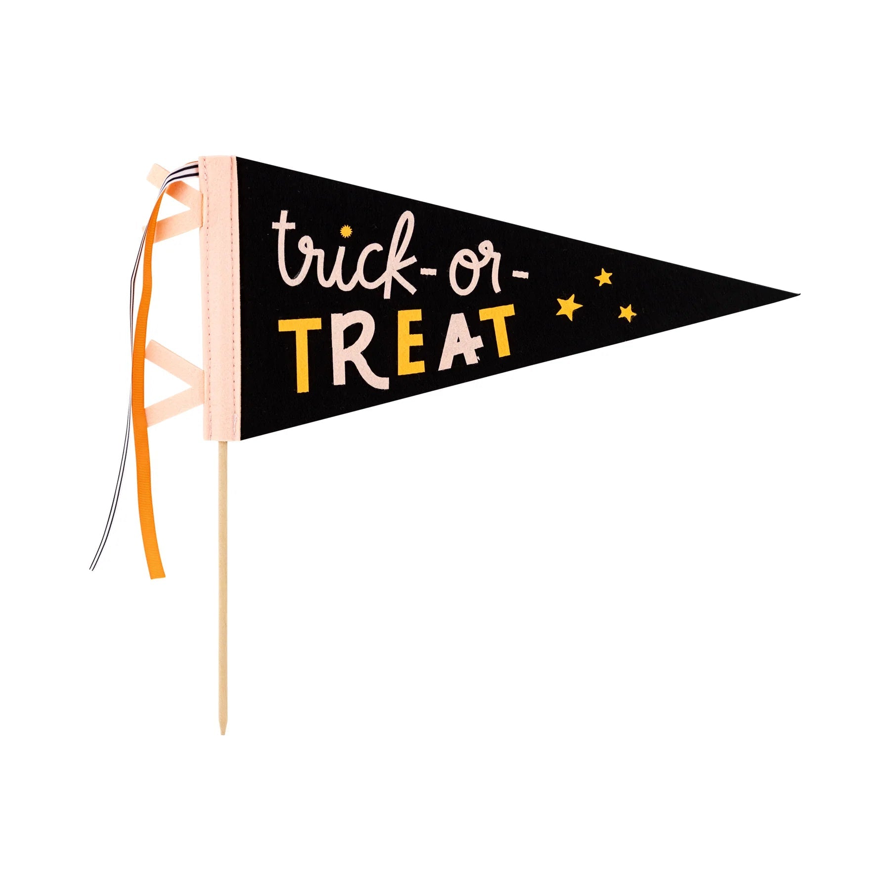 Trick or Treat Felt Pennant Banner - Bria Blair Creative
