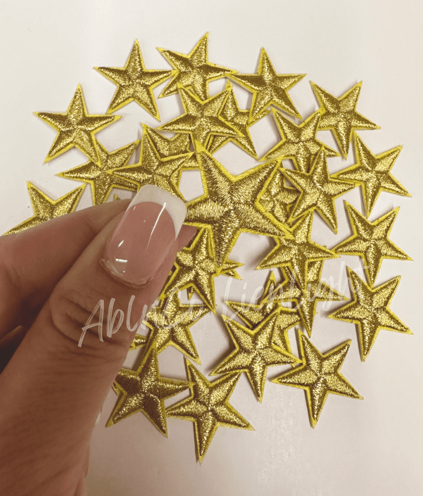 Trucker hat patches 1” gold star embroidery patch iron on - Bria Blair Creative
