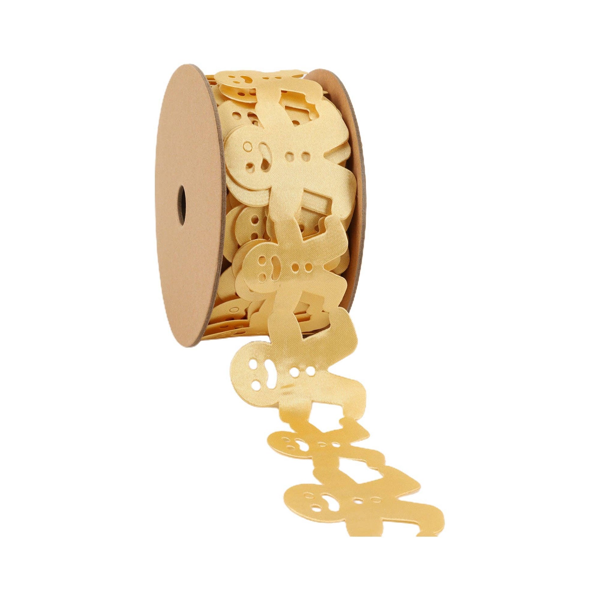 Ultra Sonic Trim Gingerbread Man Yellow 10 Yard Roll - Bria Blair Creative