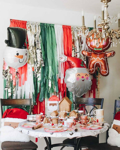Under The Mistletoe Fringe Backdrop: 4' W x 6' H - Bria Blair Creative