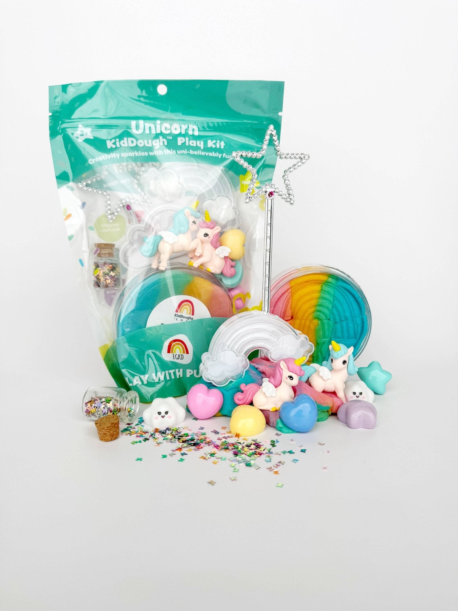 Unicorn (Rainbow Sherbet) KidDough Play Kit - Bria Blair Creative