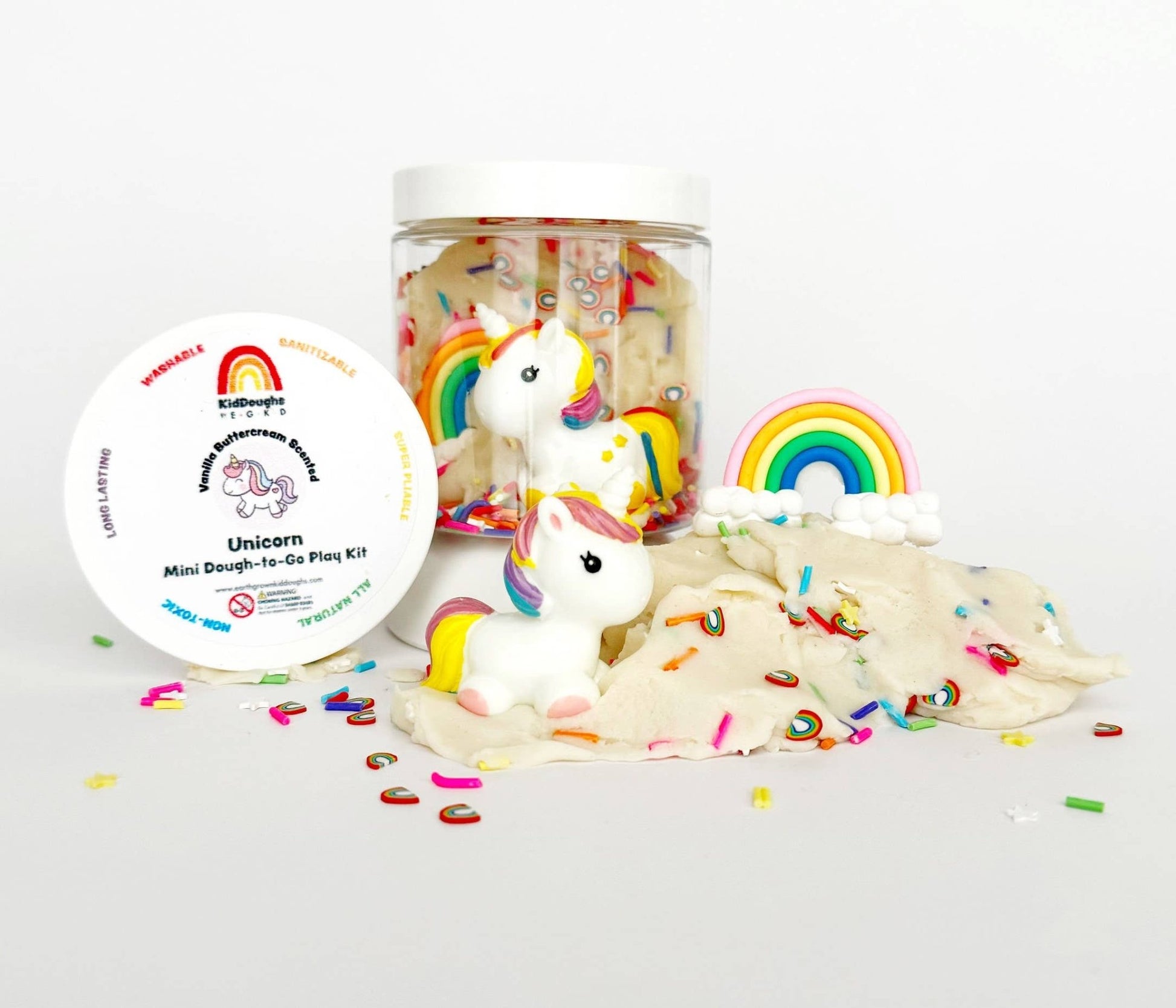 Unicorn (Vanilla Buttercream) Mini Dough - To - Go - Bria Blair Creative