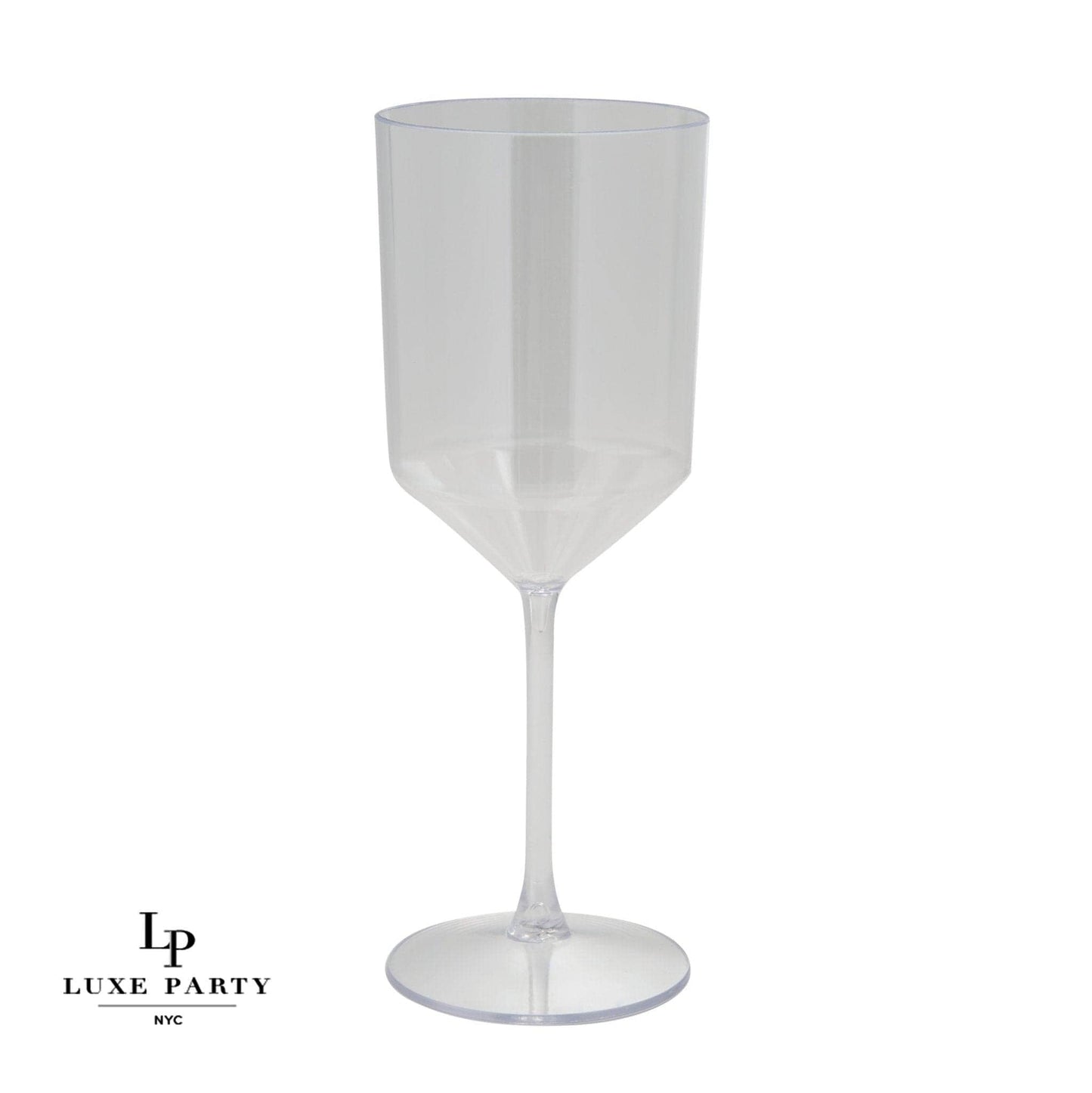 Upscale Clear Plastic Wine Cups | 4 Cups - Bria Blair Creative