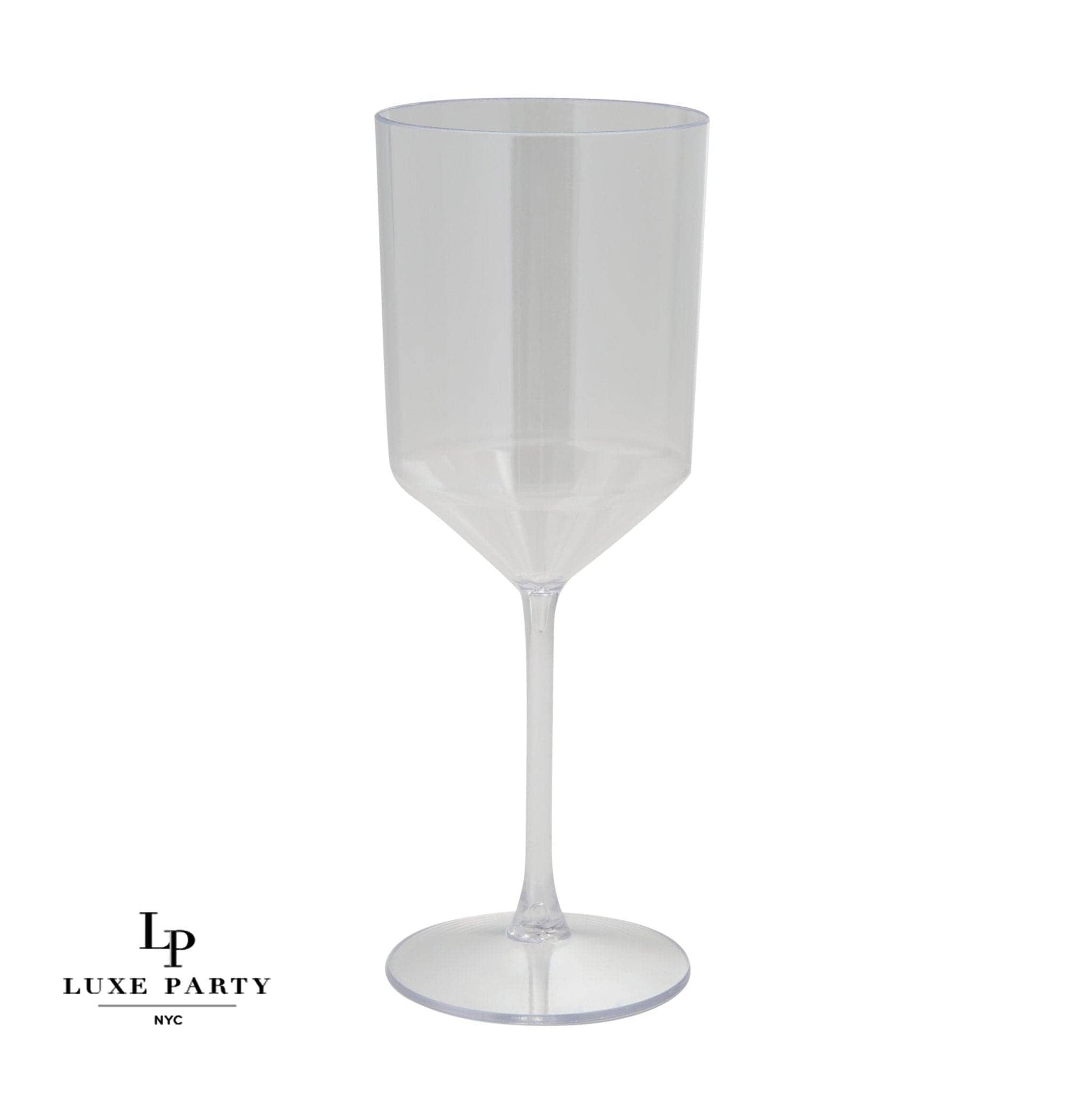 Upscale Clear Plastic Wine Cups | 4 Cups - Bria Blair Creative