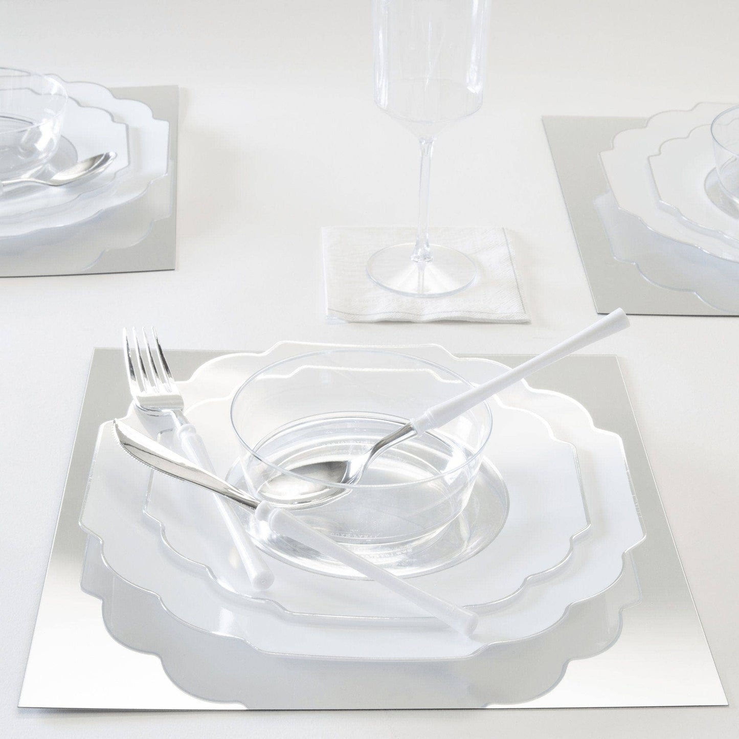 Upscale Clear Plastic Wine Cups | 4 Cups - Bria Blair Creative