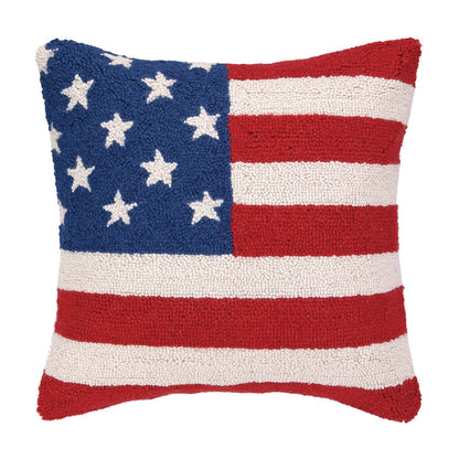 USA American Flag Red White and Blue Hook Pillow - Bria Blair Creative