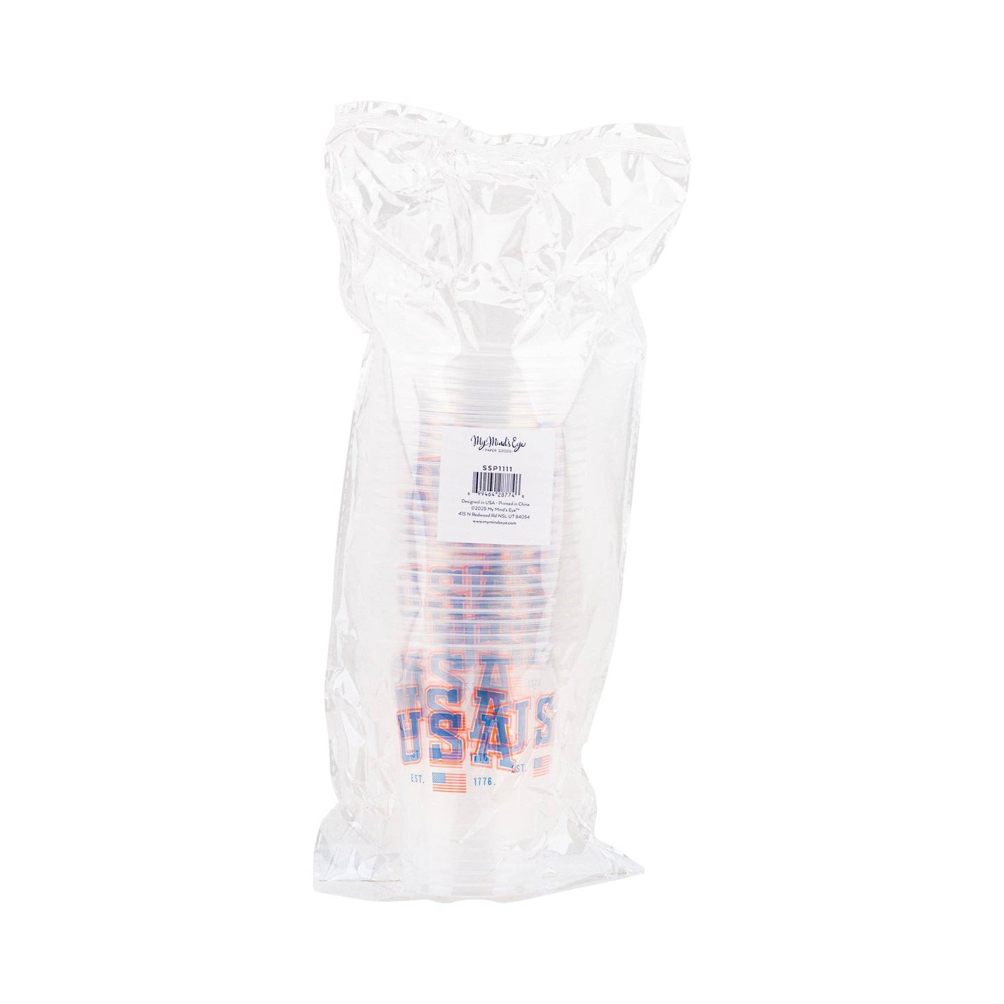 USA Clear Plastic Cups - Bria Blair Creative