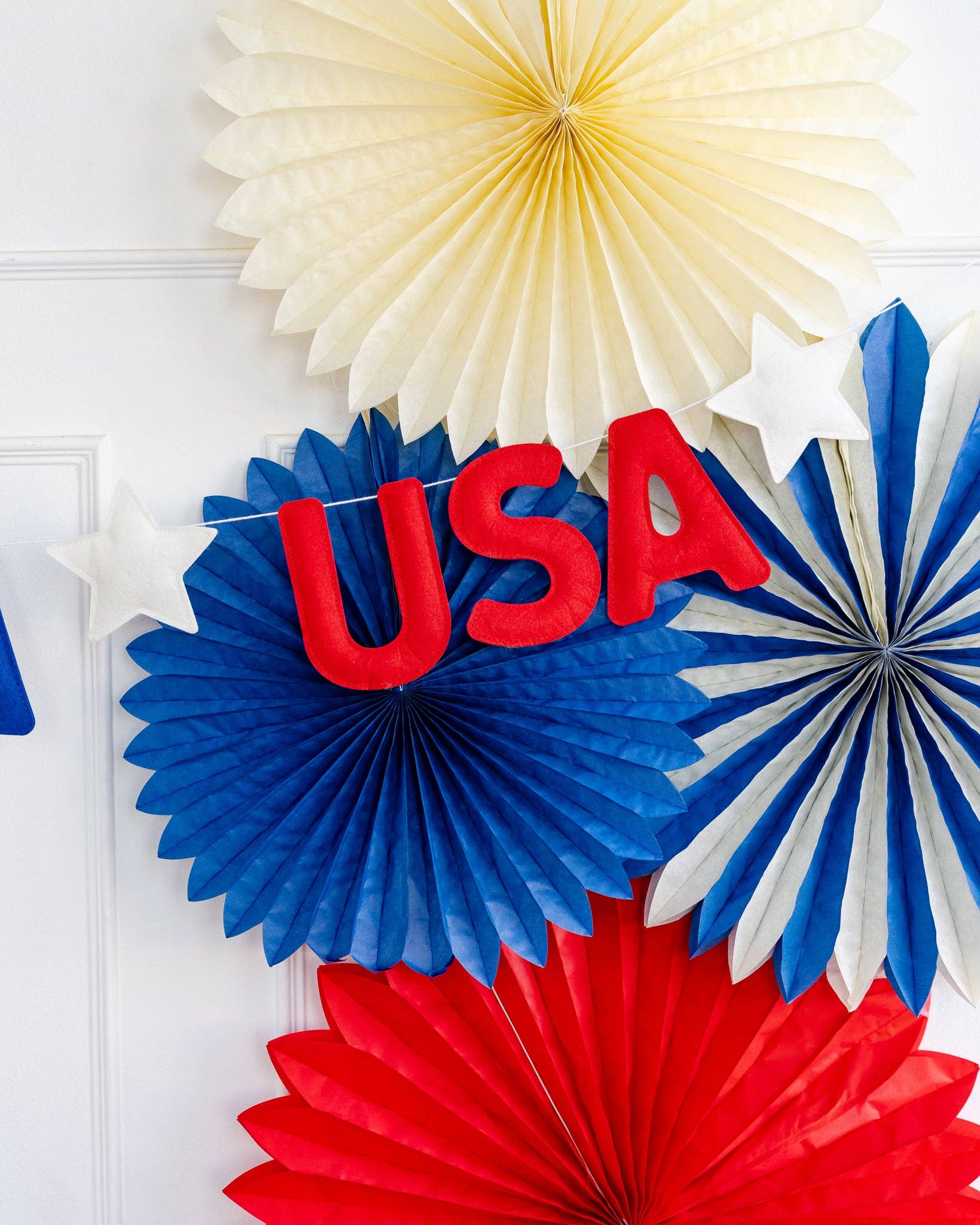 USA Puffy Felt Banner - Bria Blair Creative