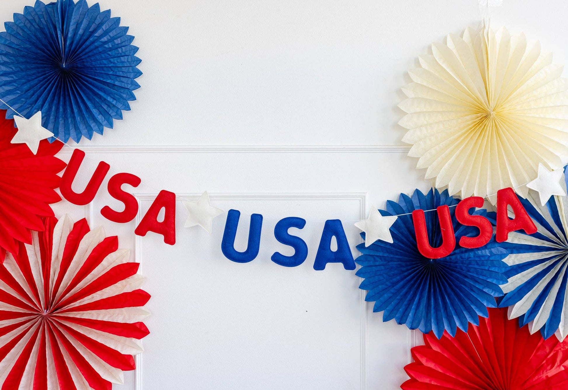 USA Puffy Felt Banner - Bria Blair Creative