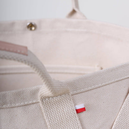 Utility Canvas Crossbody Tote: Natural - Bria Blair Creative
