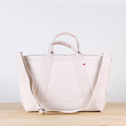 Utility Canvas Crossbody Tote: Natural - Bria Blair Creative