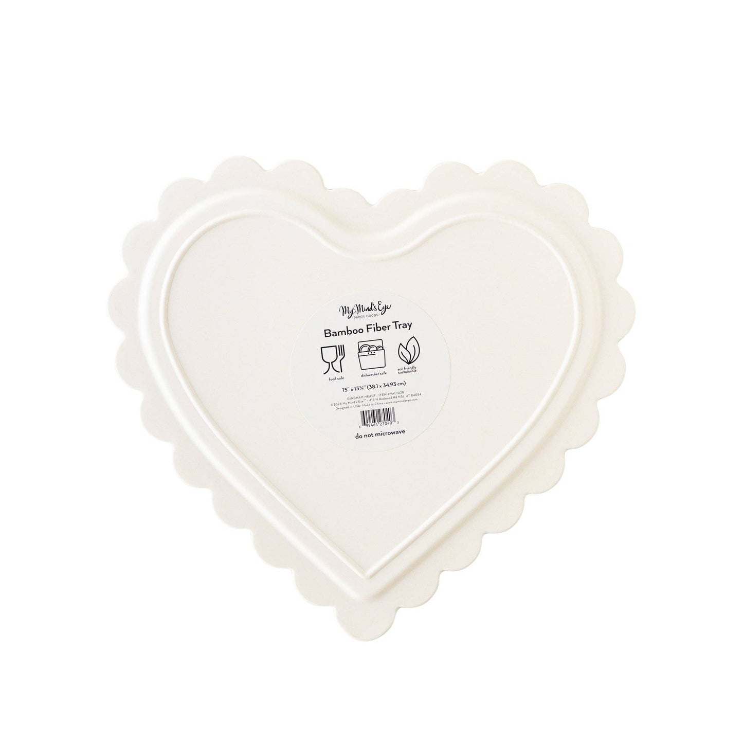 VAL1028 - Checkered Heart Shaped Tray - Bria Blair Creative