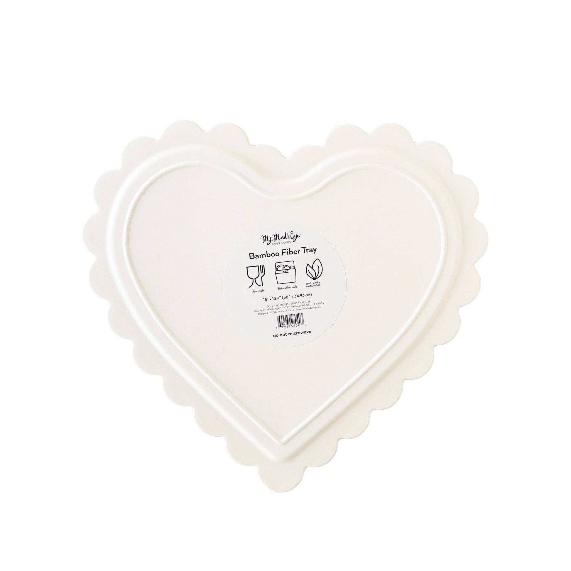 VAL1028 - Checkered Heart Shaped Tray - Bria Blair Creative