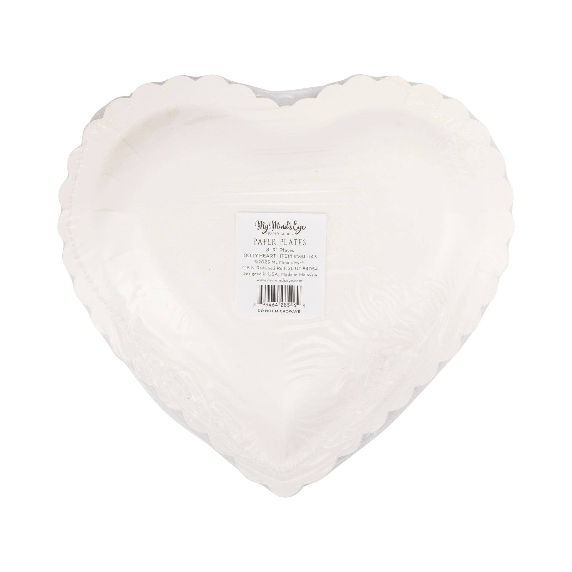 VAL1143 - Doily Heart Plate - Bria Blair Creative