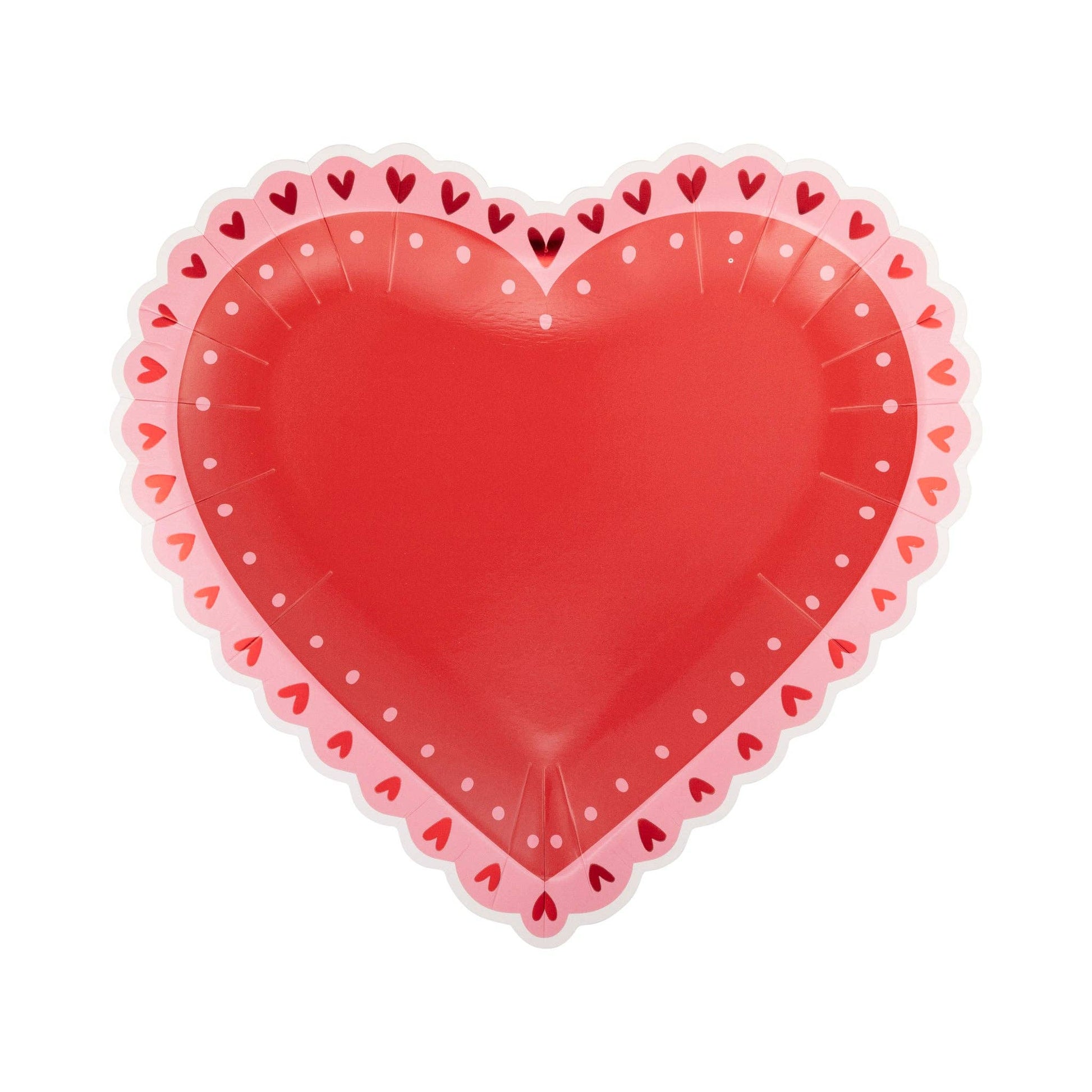VAL1143 - Doily Heart Plate - Bria Blair Creative