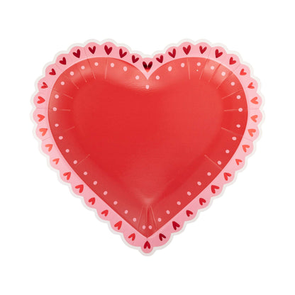 VAL1143 - Doily Heart Plate - Bria Blair Creative