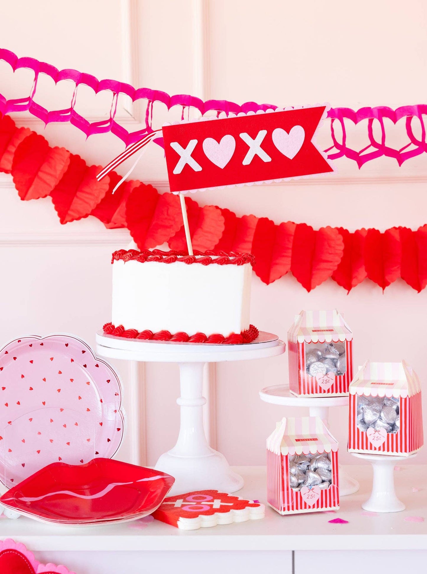 VAL1214 - XOXO Felt Pennant - Bria Blair Creative