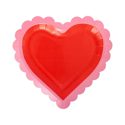 VAL1240 - Scalloped Heart Shaped Plate - Bria Blair Creative