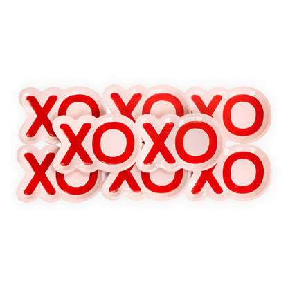 VAL841 - XOXO Shaped Plates (8ct) - Bria Blair Creative