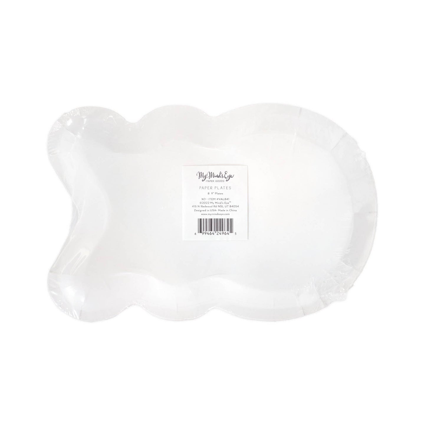 VAL841 - XOXO Shaped Plates (8ct) - Bria Blair Creative