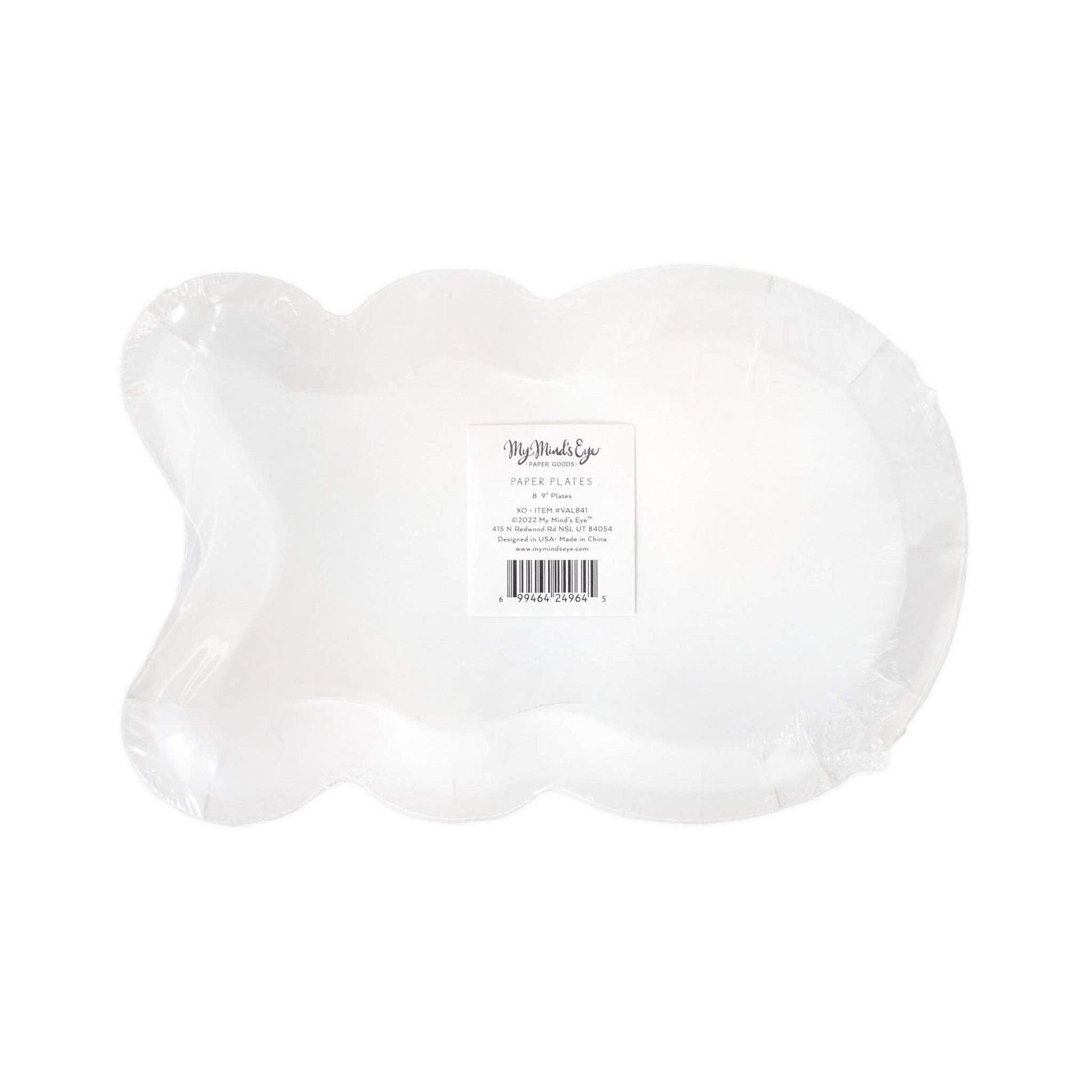 VAL841 - XOXO Shaped Plates (8ct) - Bria Blair Creative