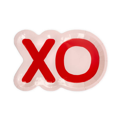 VAL841 - XOXO Shaped Plates (8ct) - Bria Blair Creative