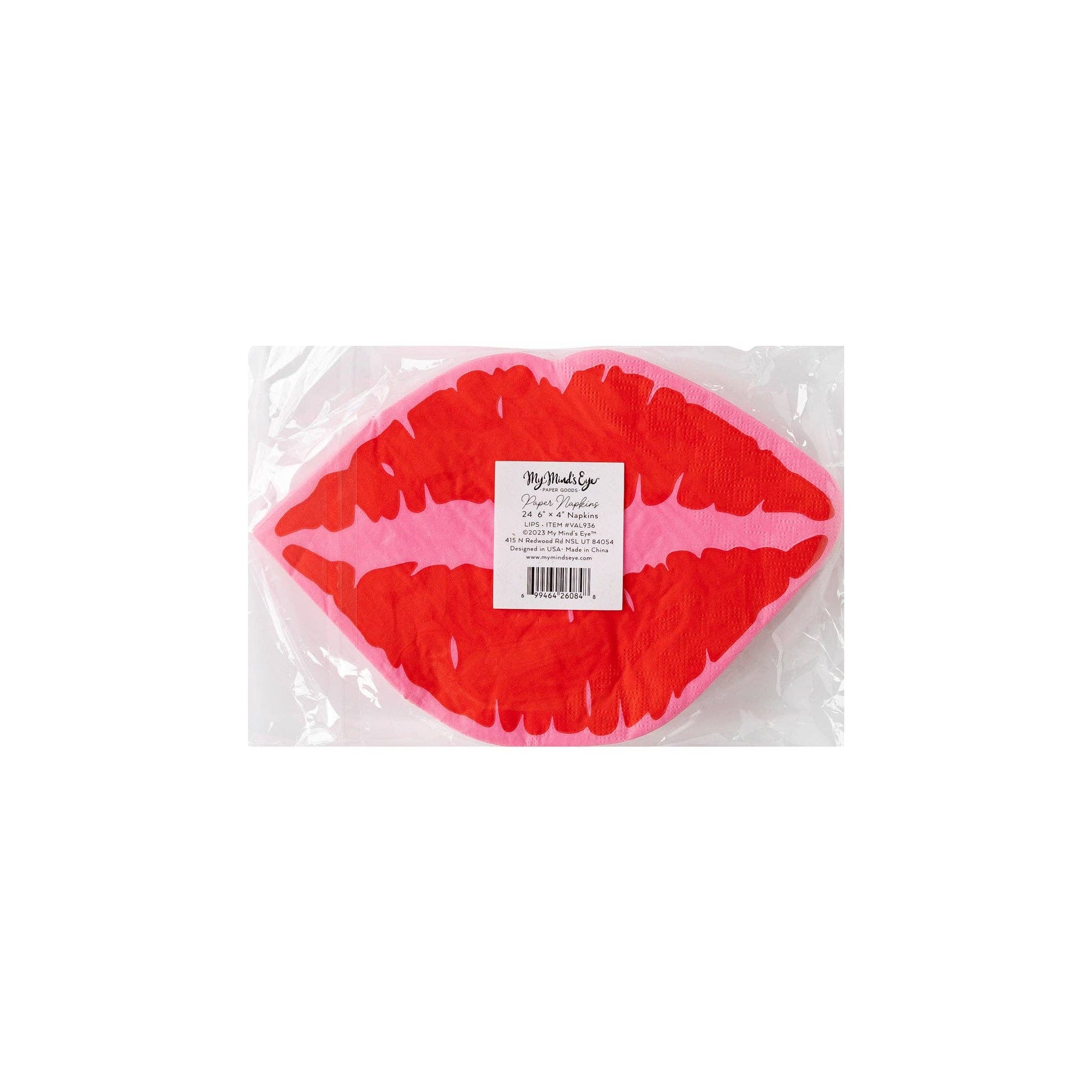 VAL936 - Lips Shaped Napkins - Bria Blair Creative