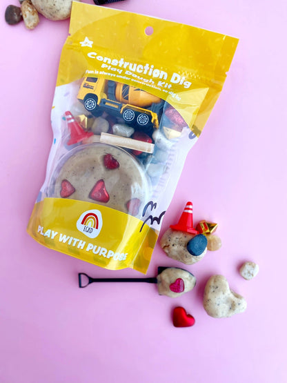 Valentines "I Dig You" Construction KidDough Play Kit - Bria Blair Creative