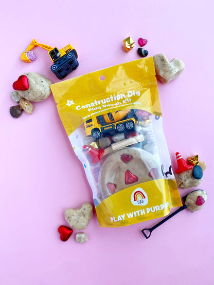 Valentines "I Dig You" Construction KidDough Play Kit - Bria Blair Creative