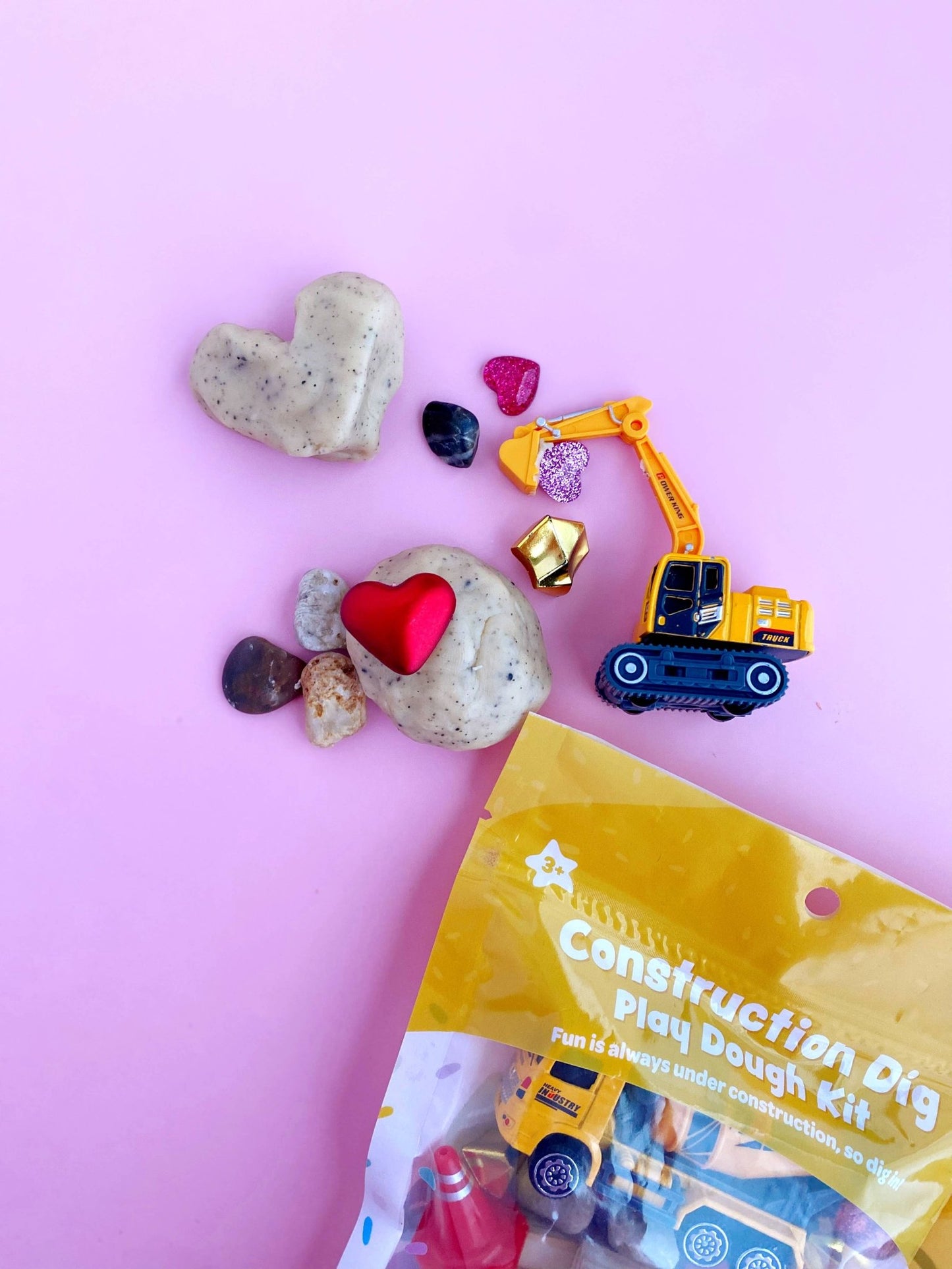 Valentines "I Dig You" Construction KidDough Play Kit - Bria Blair Creative