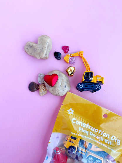 Valentines "I Dig You" Construction KidDough Play Kit - Bria Blair Creative