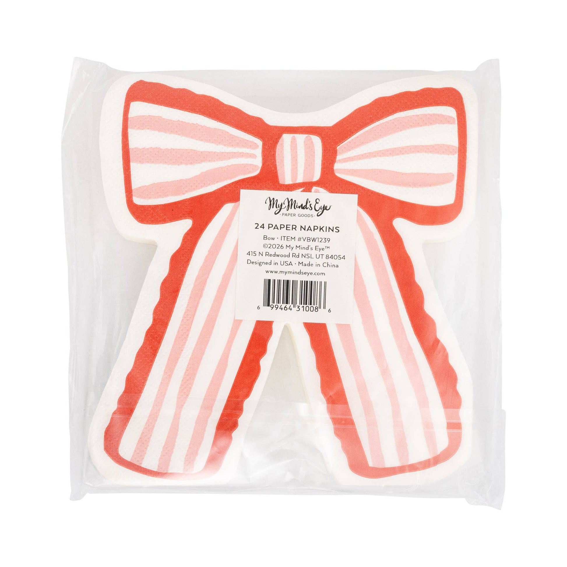 VBW1239 - Bow Shaped Dinner Napkin - Bria Blair Creative
