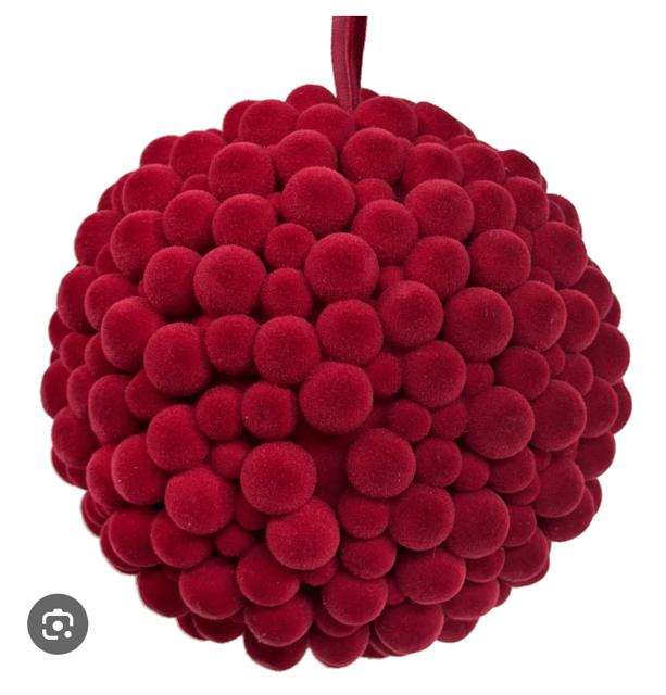 Velvet Beaded Ball Ornament (Large) - Bria Blair Creative
