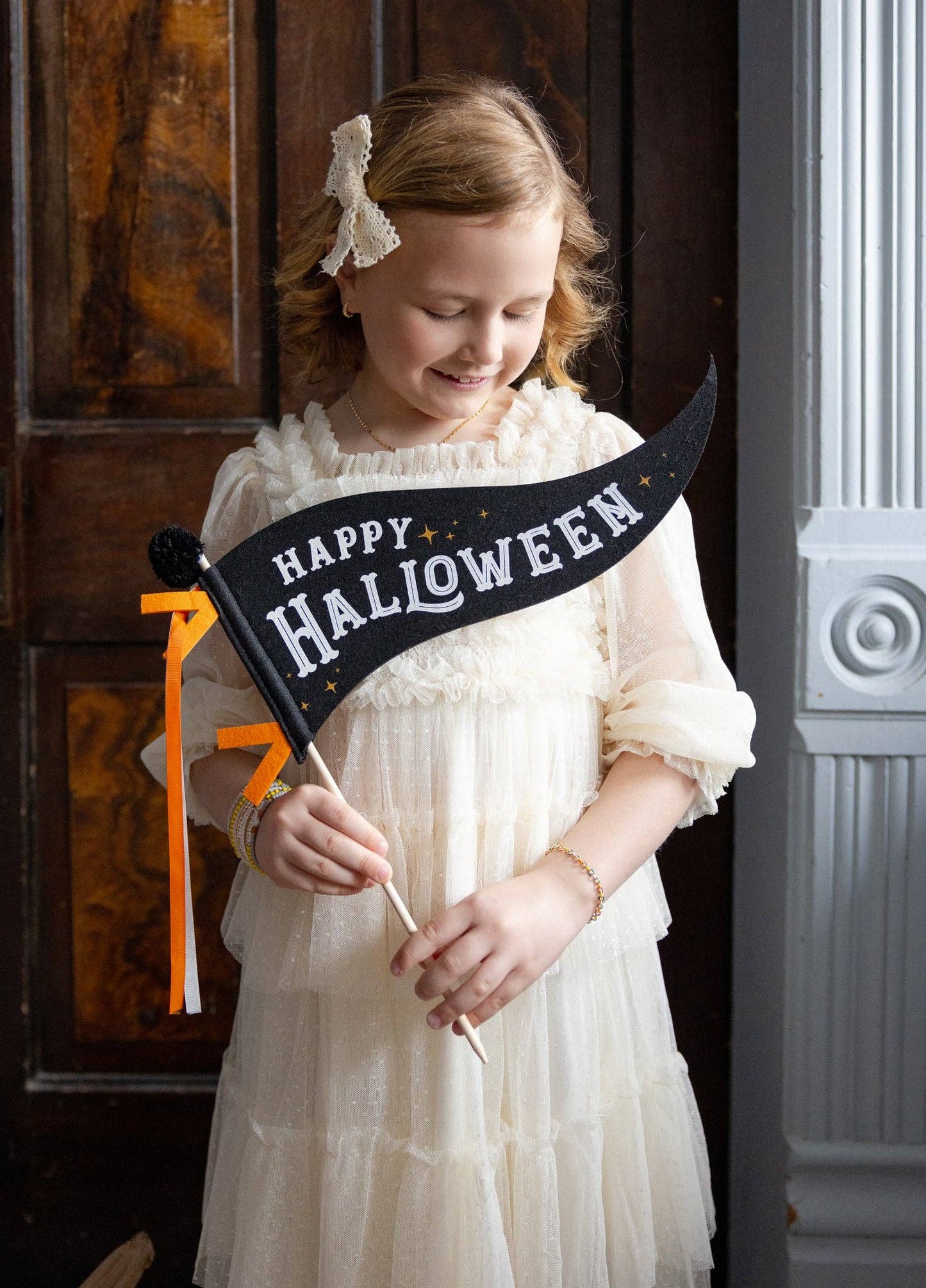 VHP1215 - Happy Halloween Felt Pennant - Bria Blair Creative