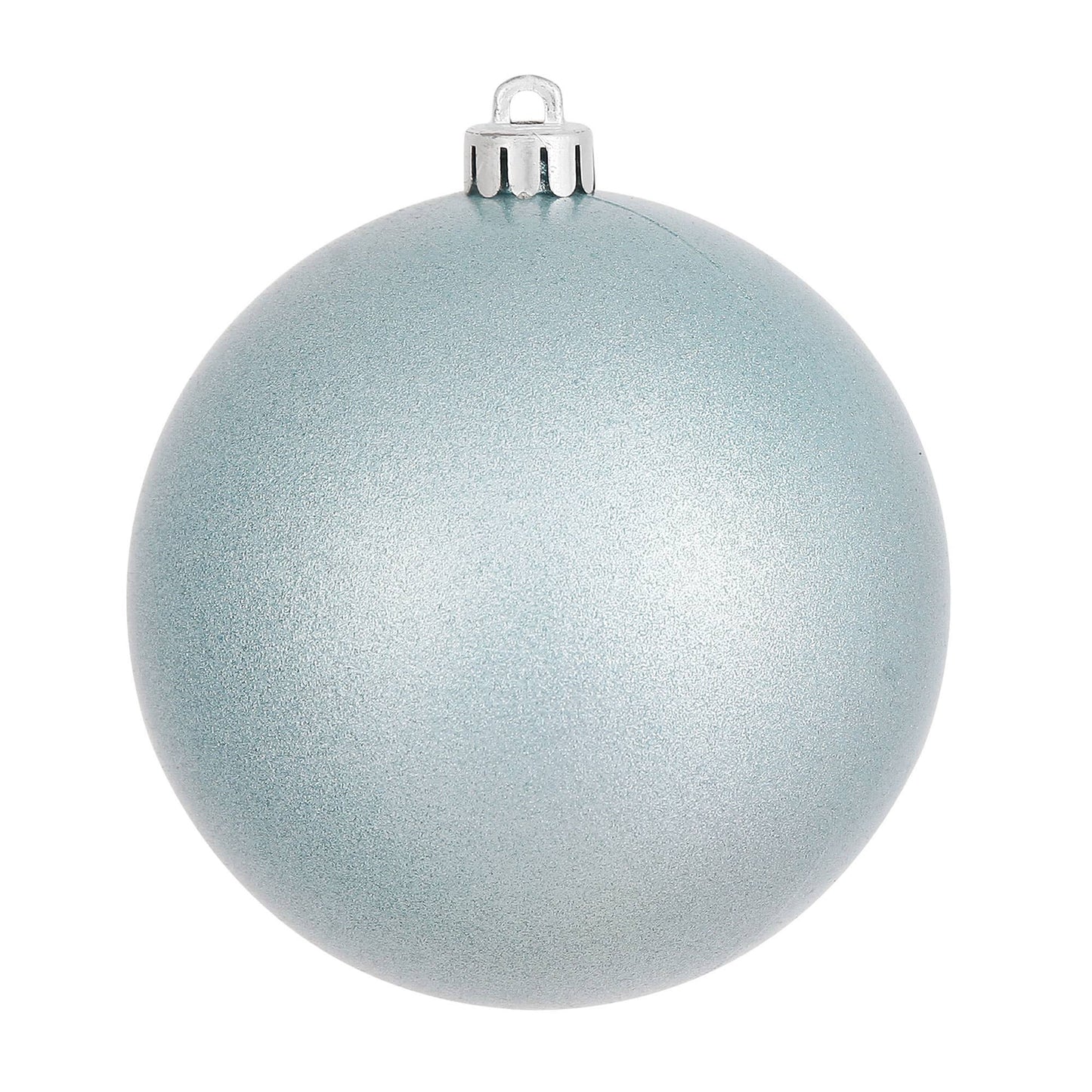 Vickerman 6" Baby Blue Candy Ball Ornament, 4 per Bag: Baby Blue / Plastic / 6" - Bria Blair Creative