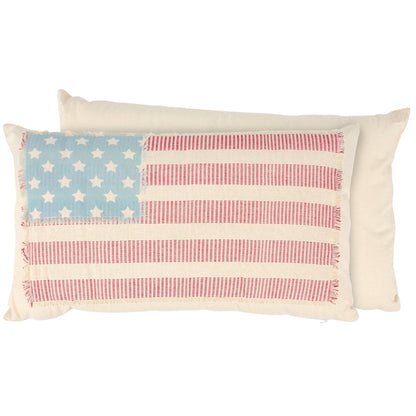 Vintage Americana Flag Pillow - Bria Blair Creative