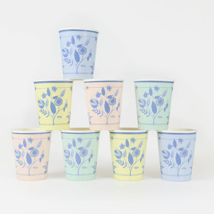 Vintage Botanical Cups - Bria Blair Creative