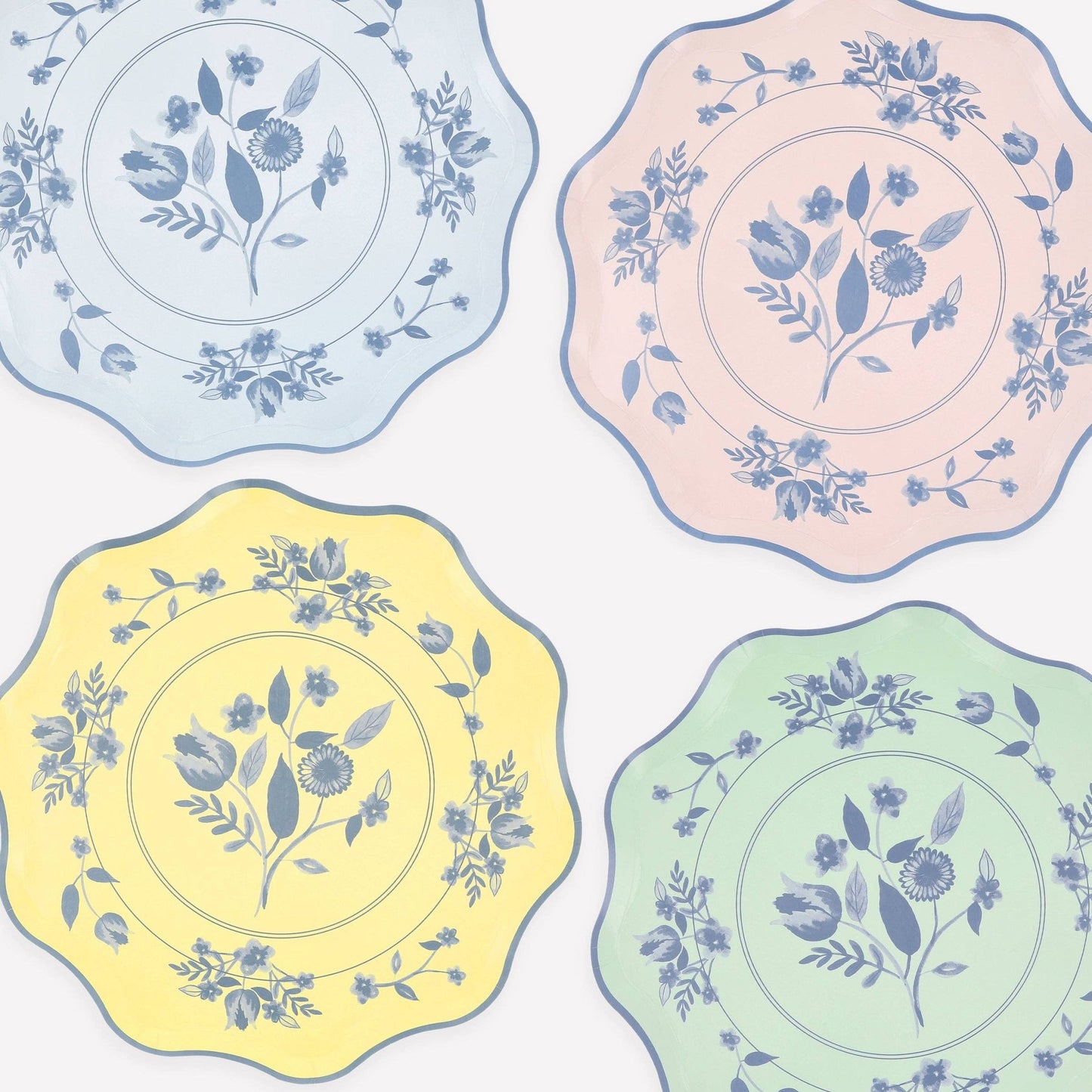 Vintage Botanical Dinner Plates - Bria Blair Creative