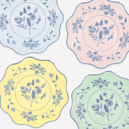 Vintage Botanical Dinner Plates - Bria Blair Creative