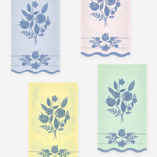 Vintage Botanical Guest Towels - Bria Blair Creative