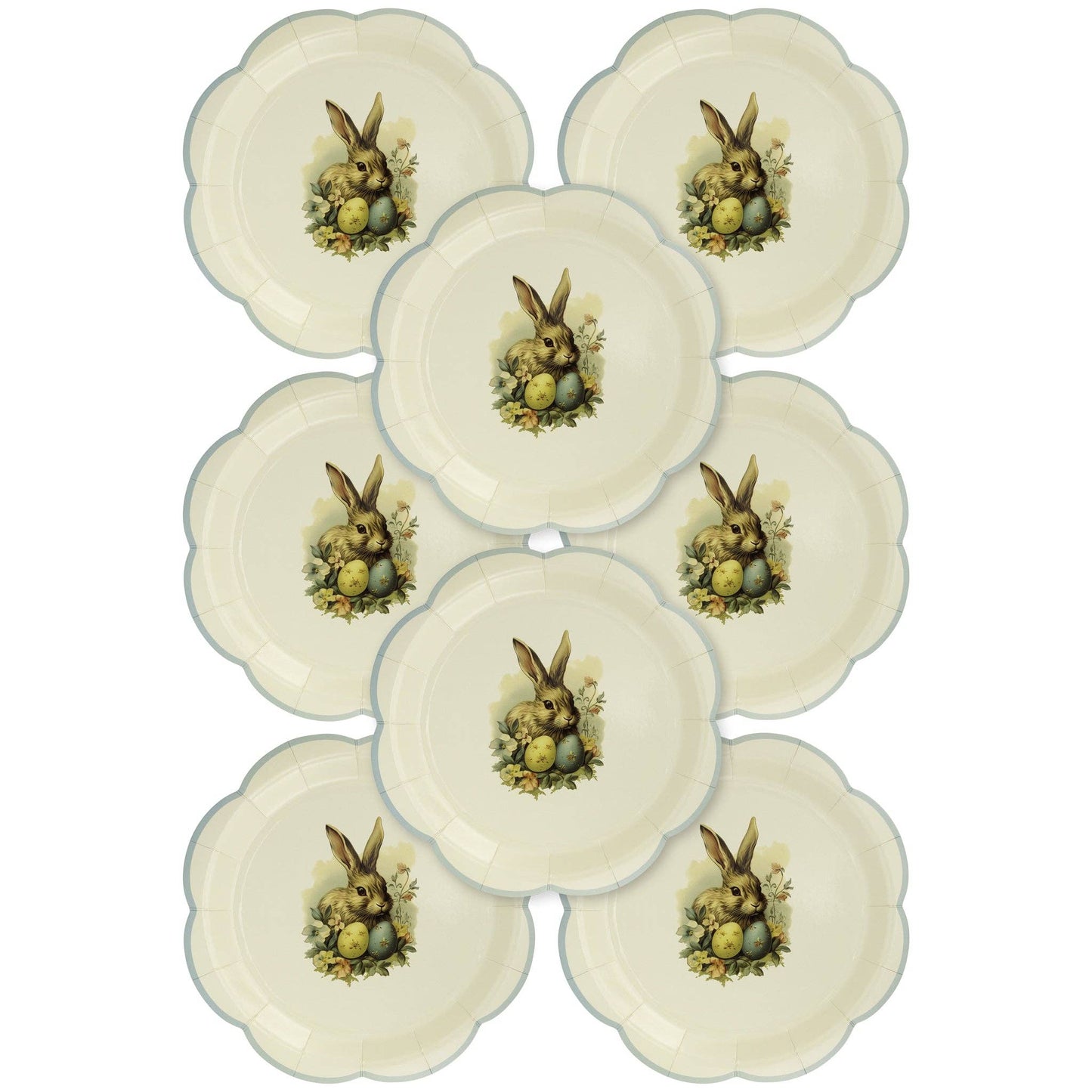 Vintage Easter Paper Plate - Bria Blair Creative